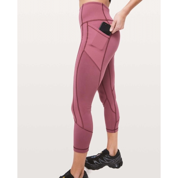 lululemon athletica Pants - 🦄Lululemon All The Right Places Crop II 23" | Misty Merlot
